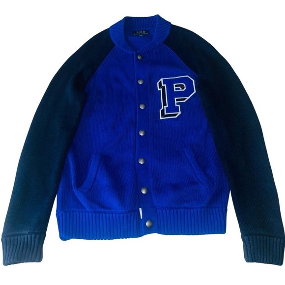 Polo Ralph Lauren Sweaters - Vintage Y2K Polo Ralph Lauren Letterman Varsity Sweater Large